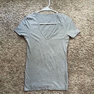 Banana Republic Gray Fitted Tee